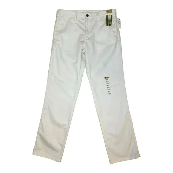 NEW Haggar Life Khaki Men’s Size 36W X 34L White Plain Front‎ Pants NWT - Picture 1 of 6